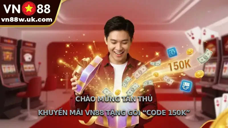 Chào mừng tân thủ Khuyến mãi VN88 tặng gói “Code 150K” Chào mừng tân thủ Khuyến mãi VN88 tặng gói “Code 150K”