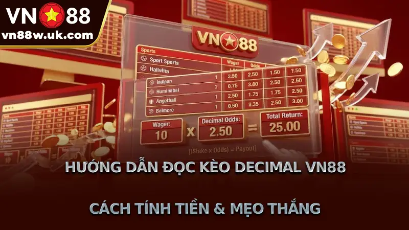 Hướng Dẫn Đọc Kèo Decimal VN88 Cách Tính Tiền & Mẹo Thắng Hướng Dẫn Đọc Kèo Decimal VN88 Cách Tính Tiền & Mẹo Thắng