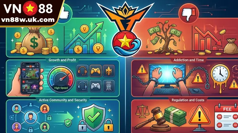 Ưu, Nhược Điểm Khi Cá Cược Tfgaming Esports Ở VN88 Ưu, Nhược Điểm Khi Cá Cược Tfgaming Esports Ở VN88